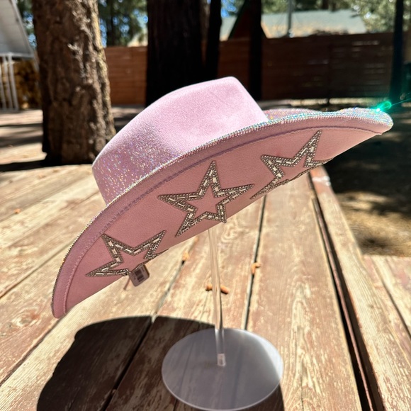 Pink Rhinestone cowboy hat - Picture 3 of 7
